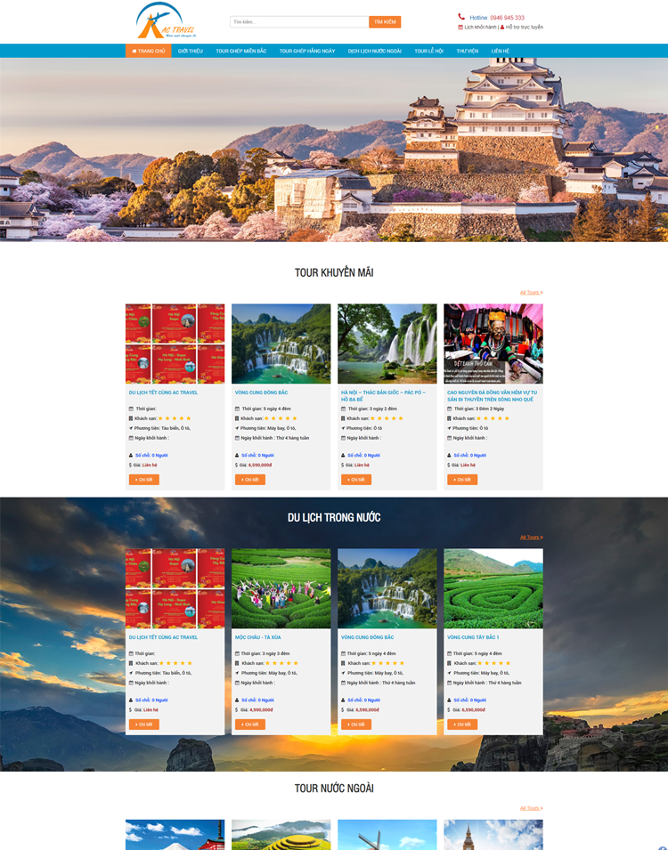 Website Du Lịch Á Châu